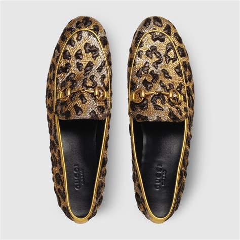 gucci leopard print loafers|gucci wedge loafers.